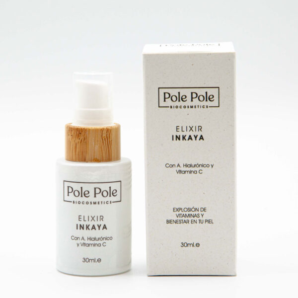 Pole Pole Biocosmetics cosmética facial Elixir Inkaya sérum con vitamina C y ácido hialurónico